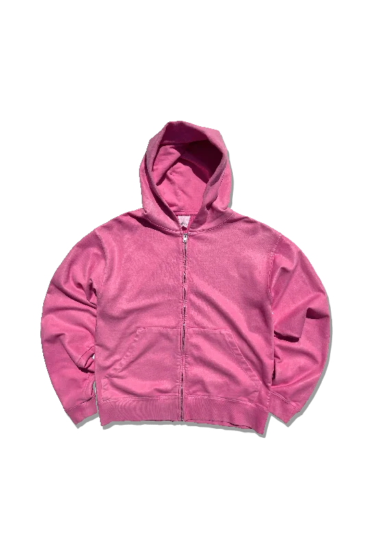 Women's Hooded Sweatshirts with Paisley LiningExclusive Cross Country Zip Hoodie - Plastic Pink