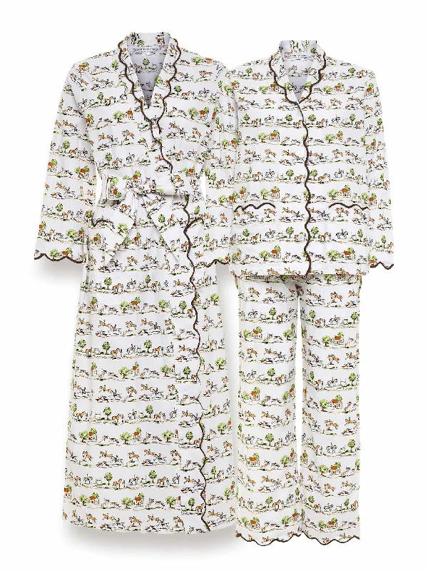 cozy women's flannel pajamasDay in the Country Bundle: Classic Robe + Pajamas