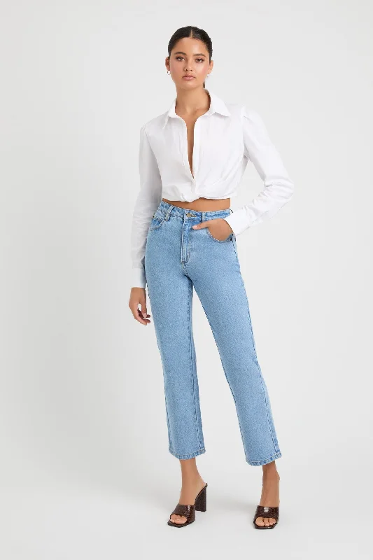 Women's Jodhpurs with Collarless NeckAnton Straight Jean