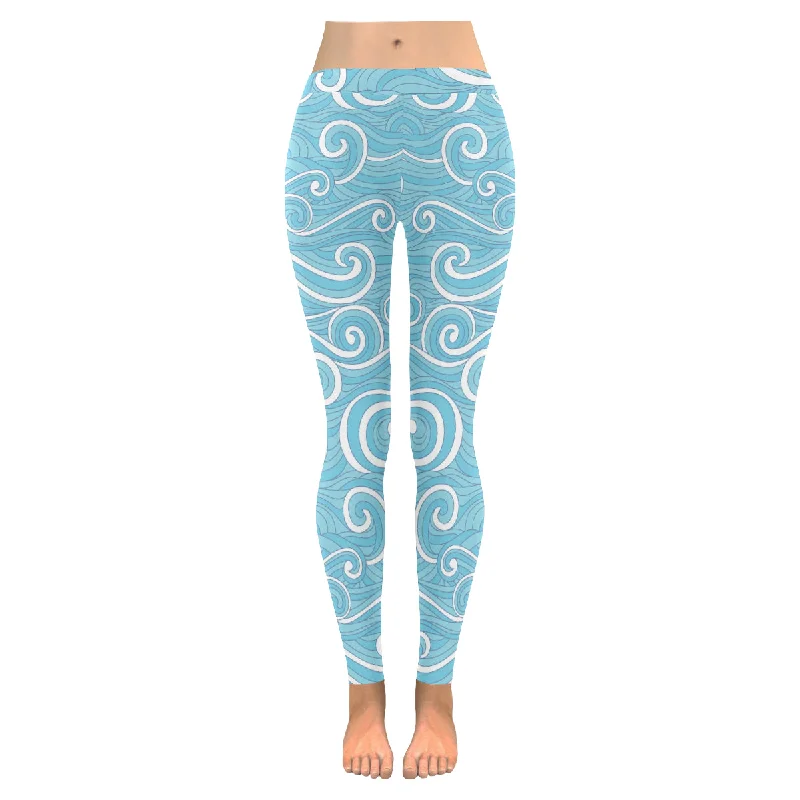 Zenzzle colorful wave print graphic yoga Ladies Leggings for women