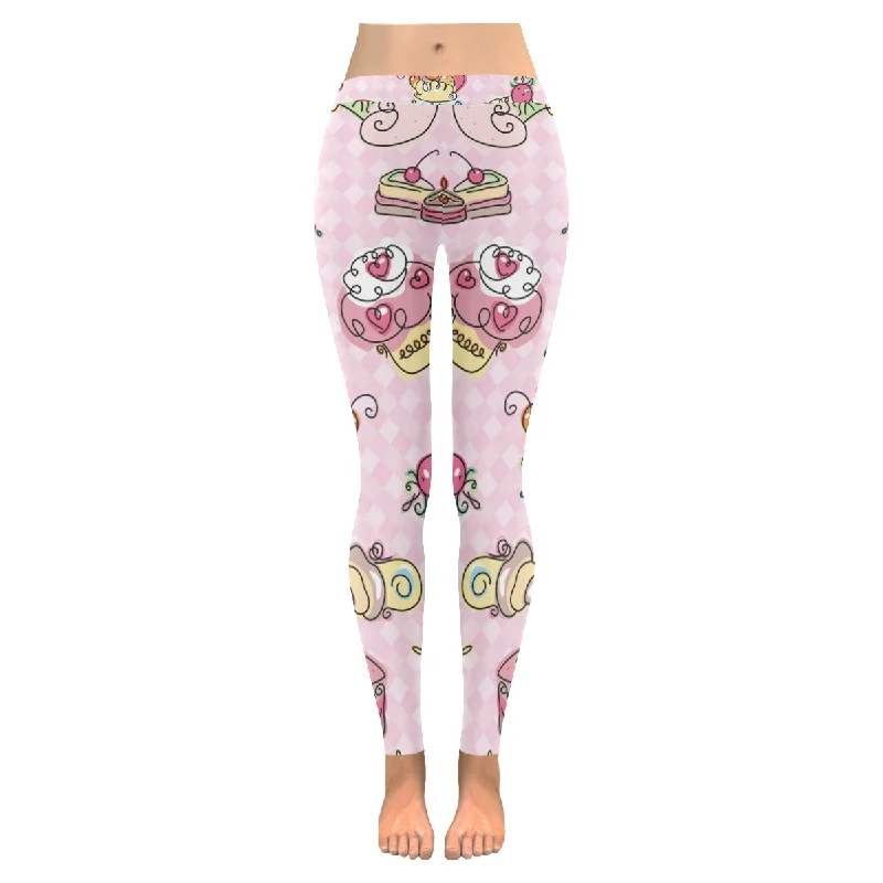 Zenzzle sweet cupcakes Low Rise Ladies Leggings plus size for women