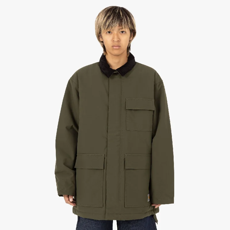 Women's Coats with Fur Trimmed PocketsCarhartt WIP Clarton Coat Office Green / Black