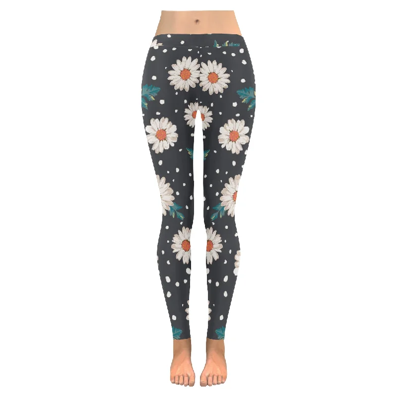 Zenzzle flower,daisy print pattern Low Rise Ladies yoga Leggings for women