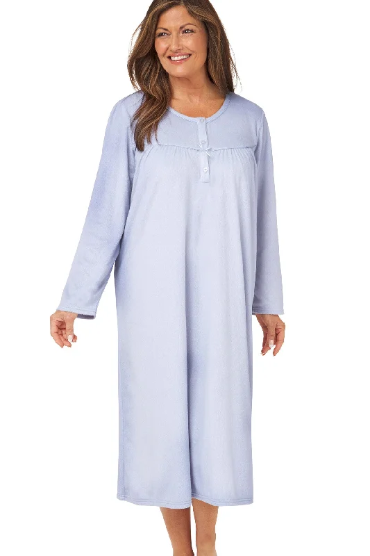 women's pajamas with adjustable strapsAdelaide Cosy Light Fleece Long Sleeved Nightdress