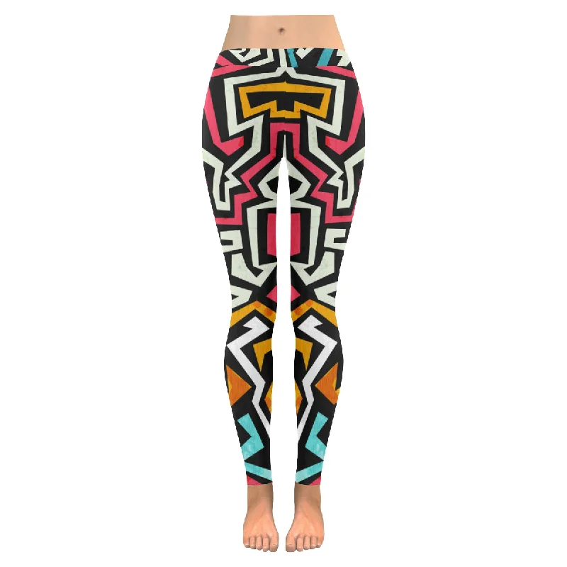 Zenzzle Graffiti curves pattern Capri workout Yoga Leggings for women