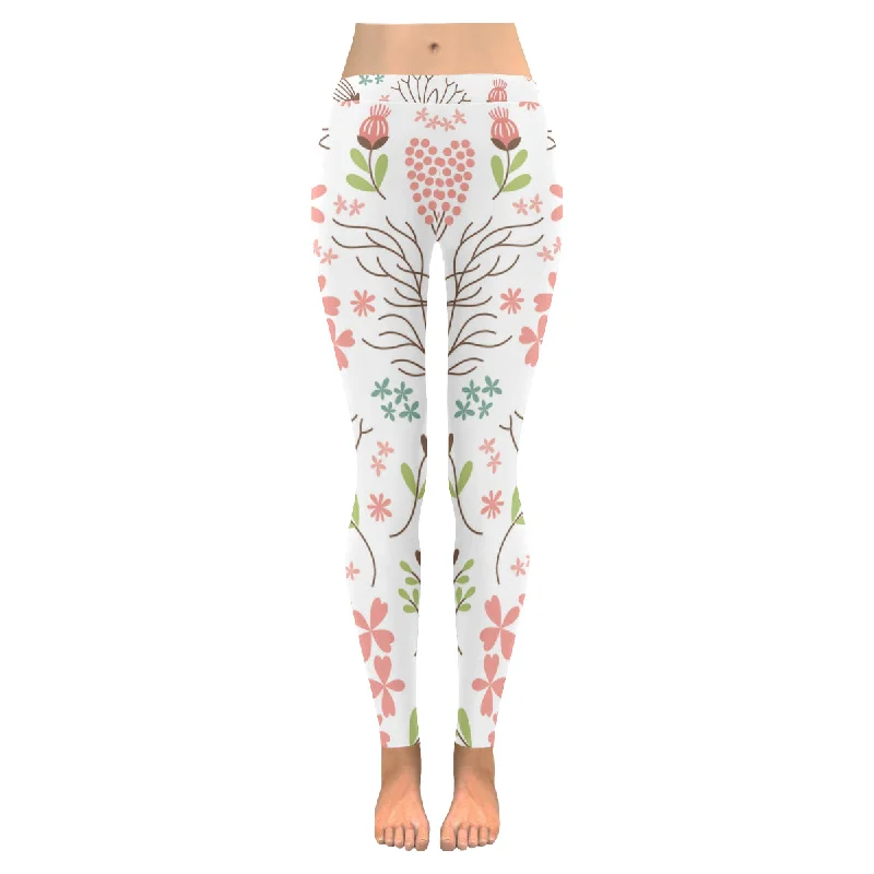 Zenzzle floral pattern print Low Rise Ladies Zenzzle Graphic yoga Leggings