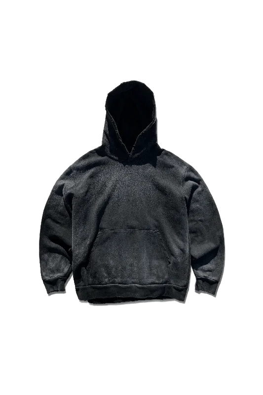 Women's Hooded Sweatshirts with Nylon LiningExclusive Distressed N' Sun Faded Recess Hoodie - Meteorite