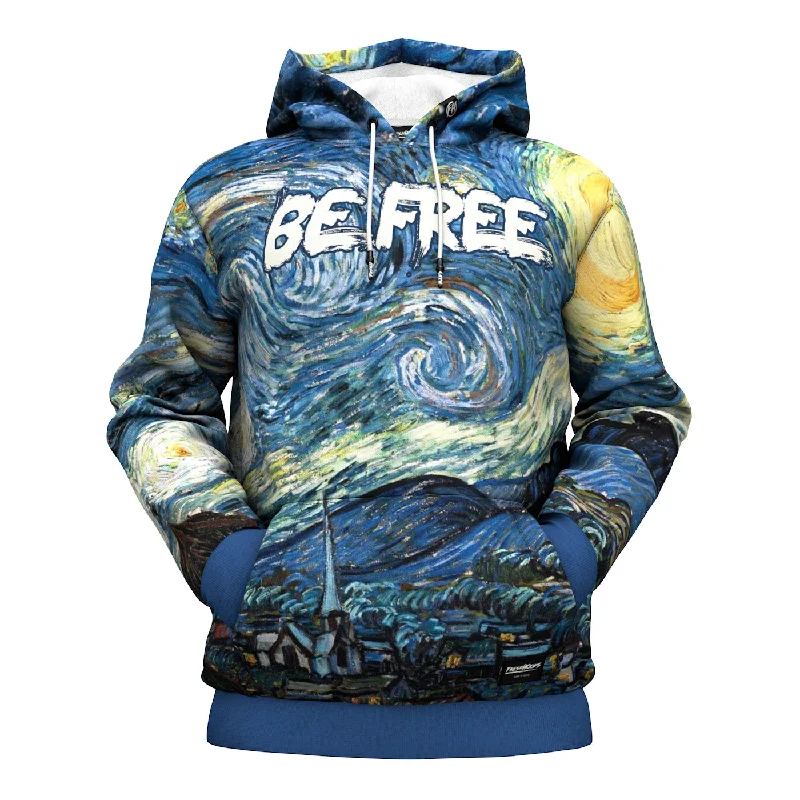 Women's Hooded Sweatshirts with Herringbone LiningStarry Night Hoodie