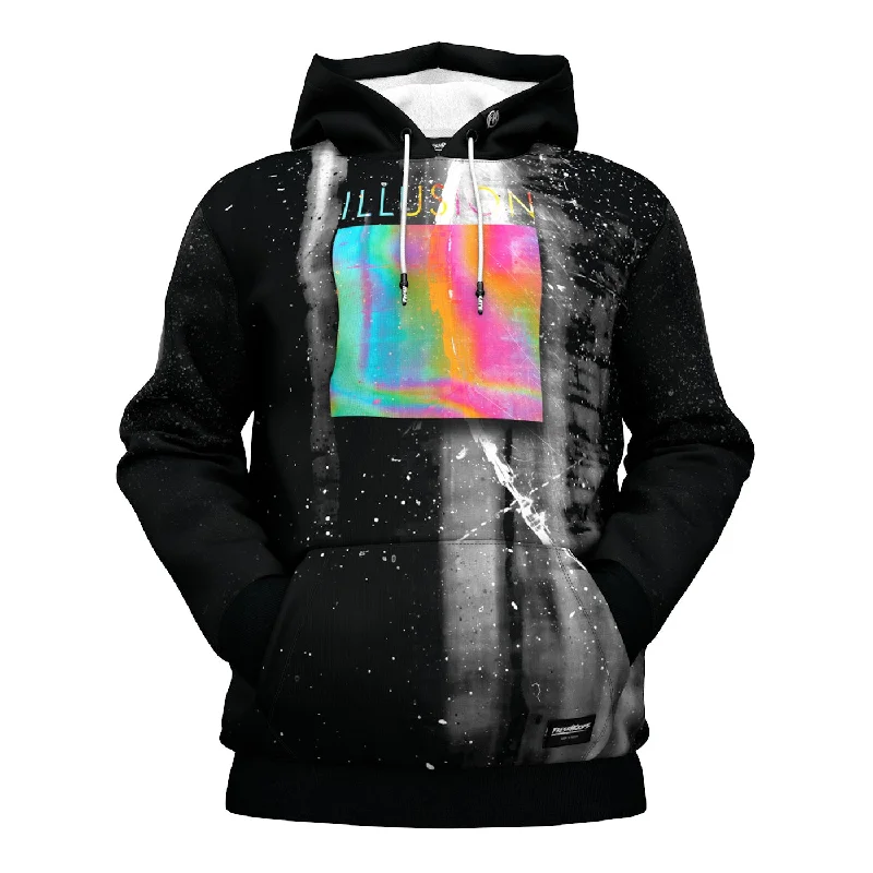 Women's Hooded Sweatshirts with ThumbholesIllusions Hoodie