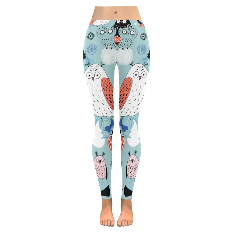 Zenzzle mysterious owl Low Rise Ladies Graphic yoga Leggings for women