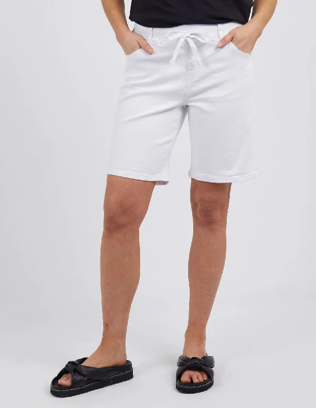 Women's High-Waisted ShortsGabby Bermuda Shorts - White