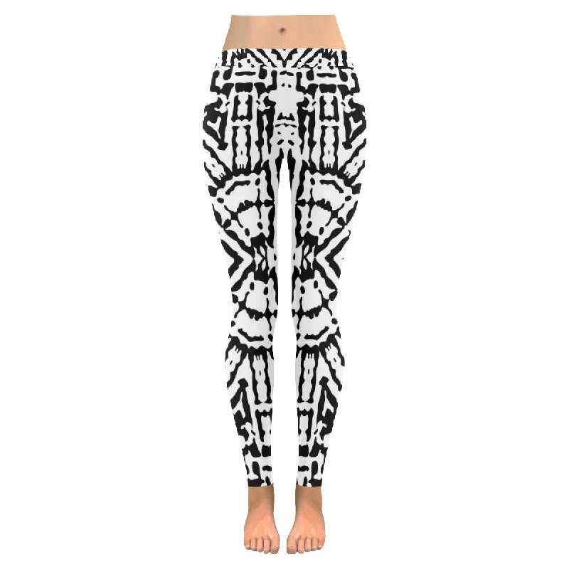 Zenzzle Abstract stripe print Zenzzle Graphic Low Rise Ladies yoga Leggings for women