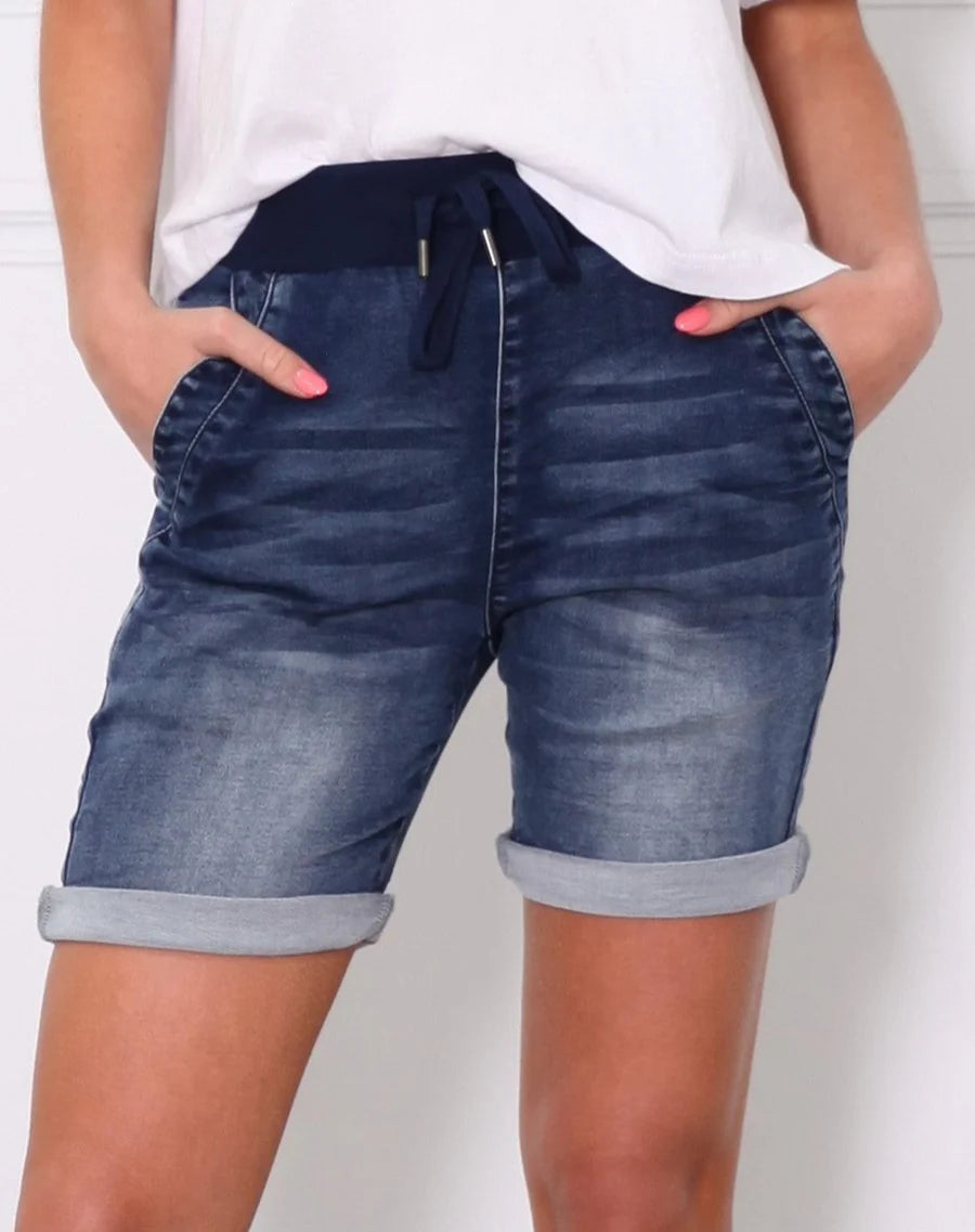 Women's Modern ShortsRiley Shorts - Dark Blue Wash