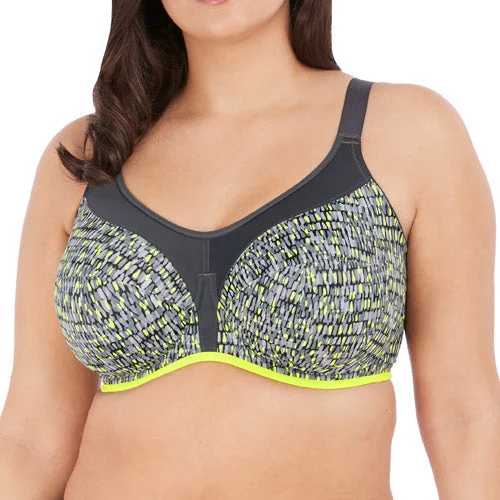 strapless bra with silicone stripsElomi Energise UW Sports Bra - Lime Twist