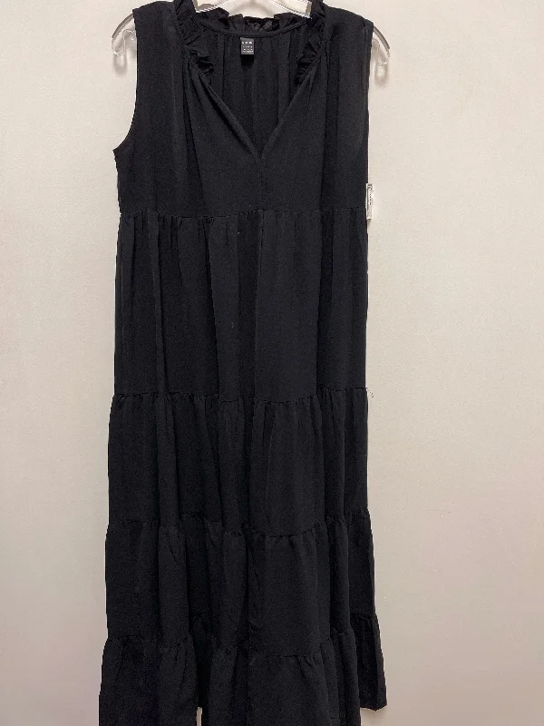 Women's Rounded Collar DressesDress Casual Maxi By Shein In Black, Size: M