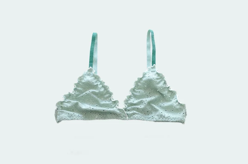 balconette bra for cleavage enhancementPistachio Jersey Bra