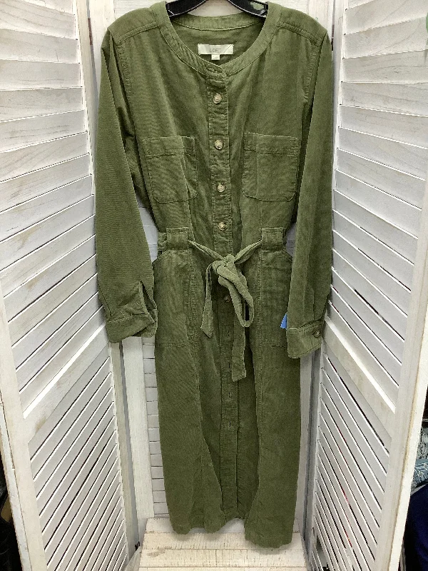 Women's Sweetheart-Back DressesDress Casual Maxi By Loft In Green, Size: 14