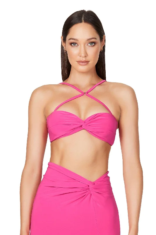 Women's Jumpsuits with Square NeckNookie Jewel Crop - Neon Pink