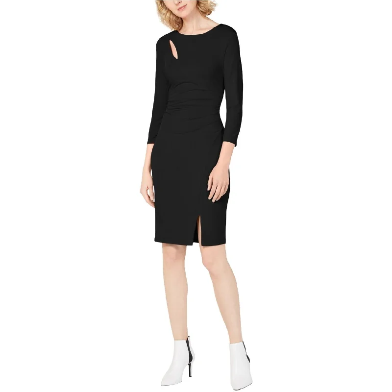 Women's Peter Pan Collar DressesI-N-C Womens 3/4 Sleeve Bodycon Dress