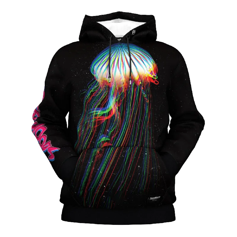 Women's Hooded Sweatshirts with Polka Dot LiningLiquid Space Hoodie