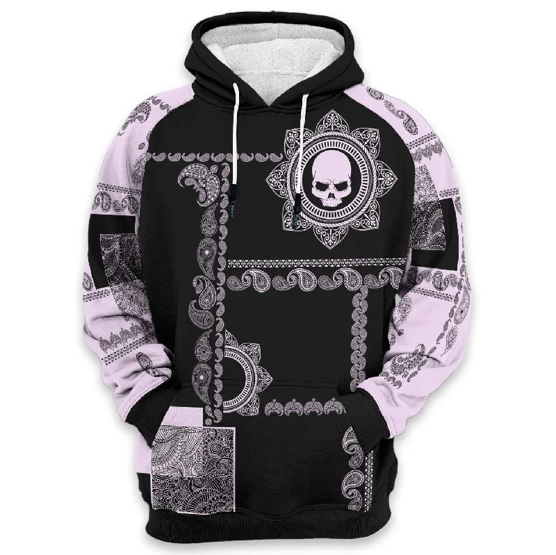 Women's Hooded Sweatshirts with Ribbed LiningSkull Tribe Hoodie