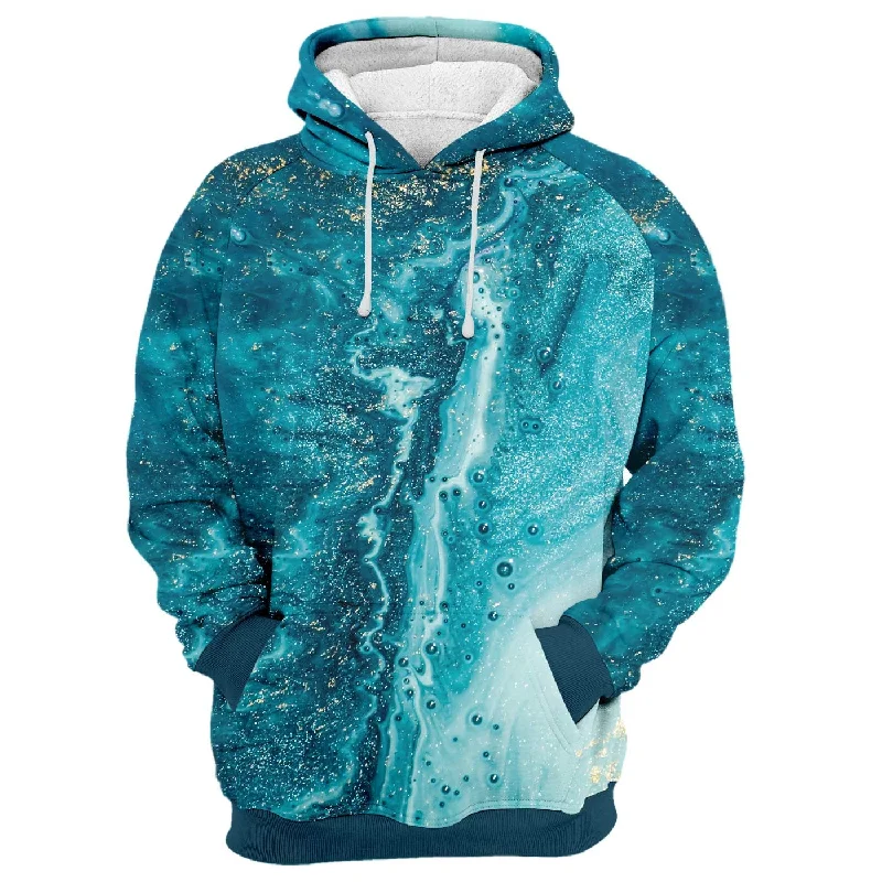 Women's Hooded Sweatshirts with Warm FabricMarble Swirls Hoodie