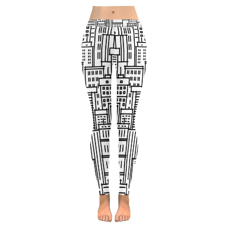 Zenzzle pattern of city Low Rise Ladies Leggings plus size for women