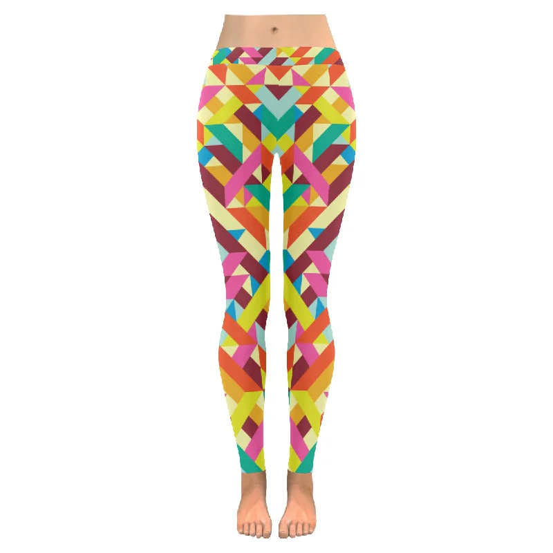 Zenzzle abstract art print Low Rise Ladies yoga Leggings for womens