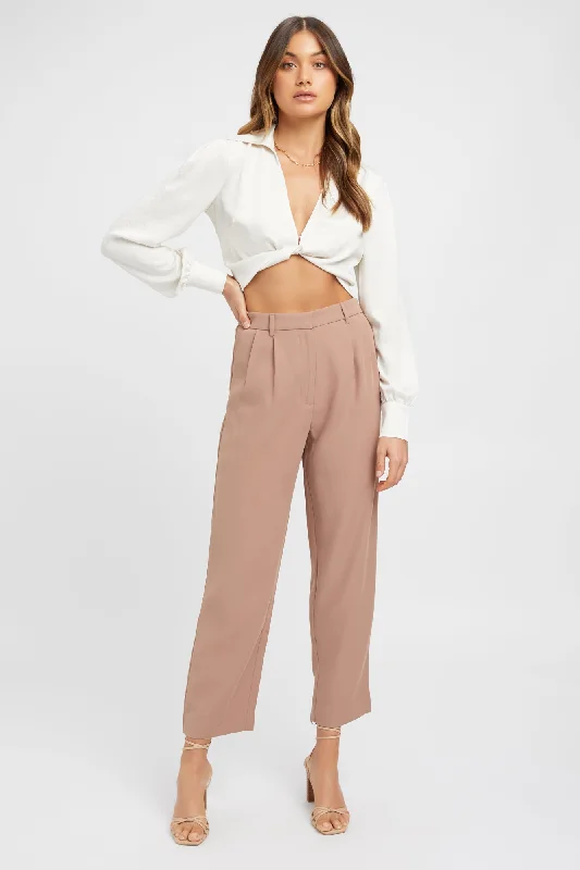 Women's Jodhpurs with Rounded CollarSerge Straight Pants