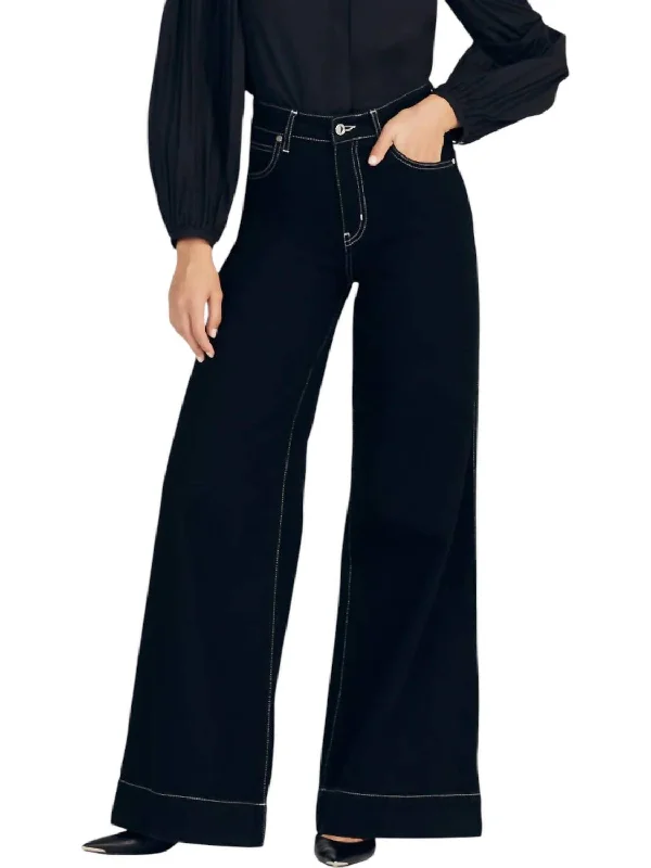 Women's Jodhpurs with Shawl CollarCoralie High Rise Wide Leg Jeans In Wooster