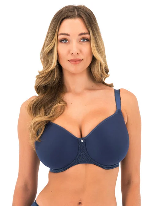 mastectomy bra with pocketsEnvisage Navy Uw Moulded Spacer Bra