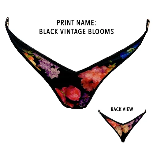 Black Vintage Blooms