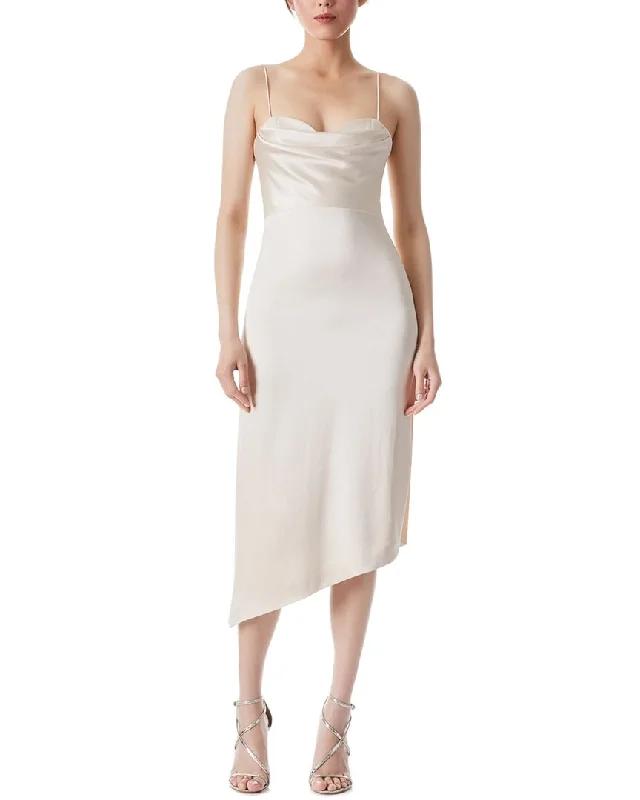 Women's Boat-Neck Dressesalice + olivia Kiyoko Double Cowl Mid Dress