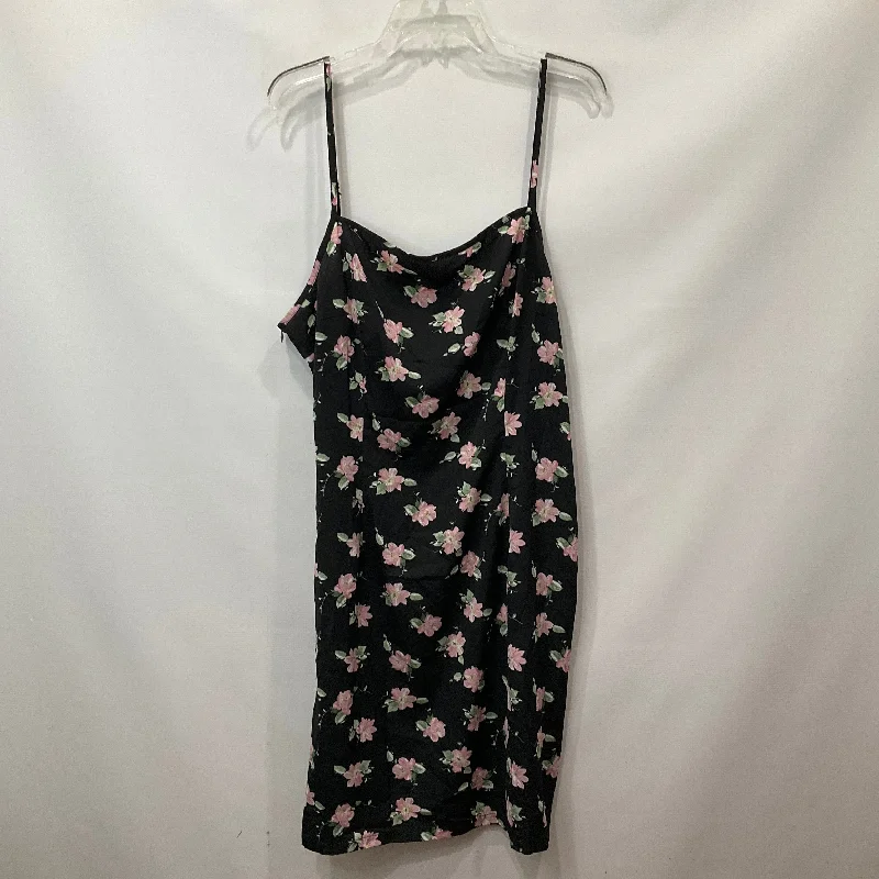 Women's V-Shaped Collar DressesFloral Dress Casual Short Shein, Size 3x