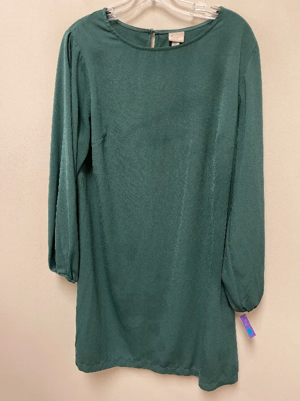 Women's Lapel Collar DressesGreen Dress Casual Short A New Day, Size Xl