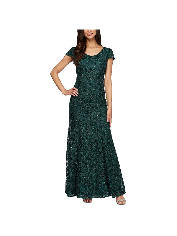 Women's Bodycon DressesWomens Beaded Lace Evening Dress