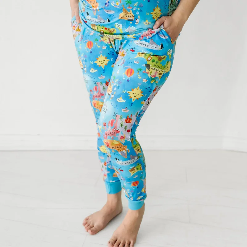 women's pajamas with a touch of elegance and sophisticationAround The World Women's Pajama Pants