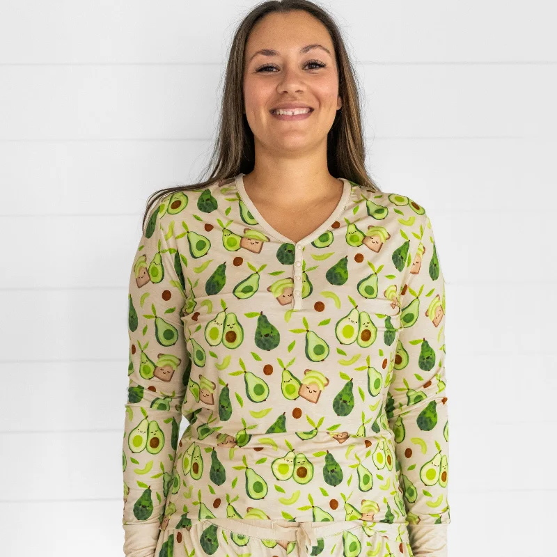 women's pajamas with a perfect blend of style and comfortAvocado Toast Women's Pajama Top