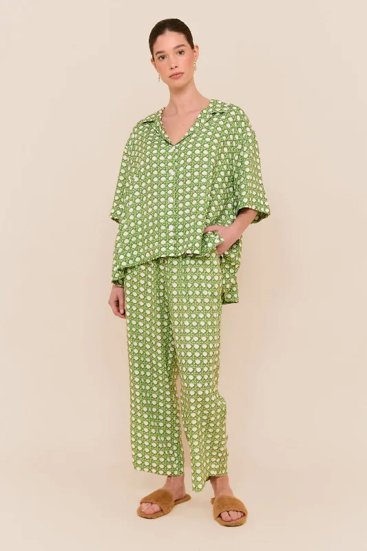 women's pajamas for those who value qualityLounge Set - Pants - Rattan Green