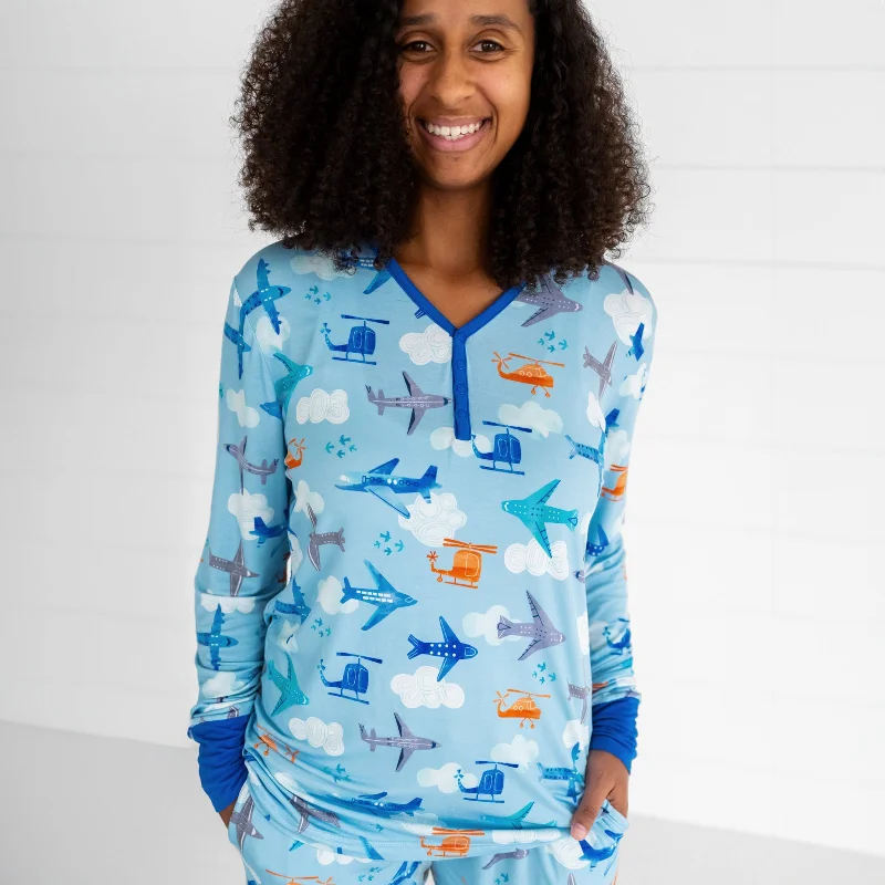 women's pajamas for those who cherish softnessLet's Fly Women's Pajama Top