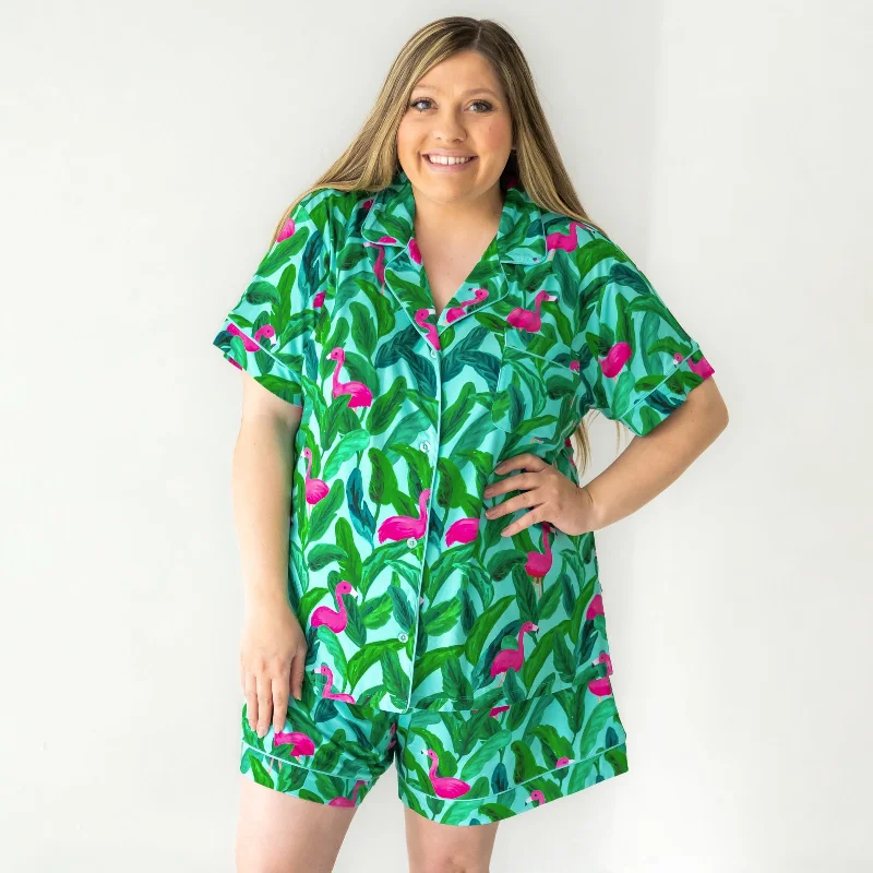 women's pajamas for the holidaysPalm Springs Women's Short Sleeve & Shorts Pajama Set