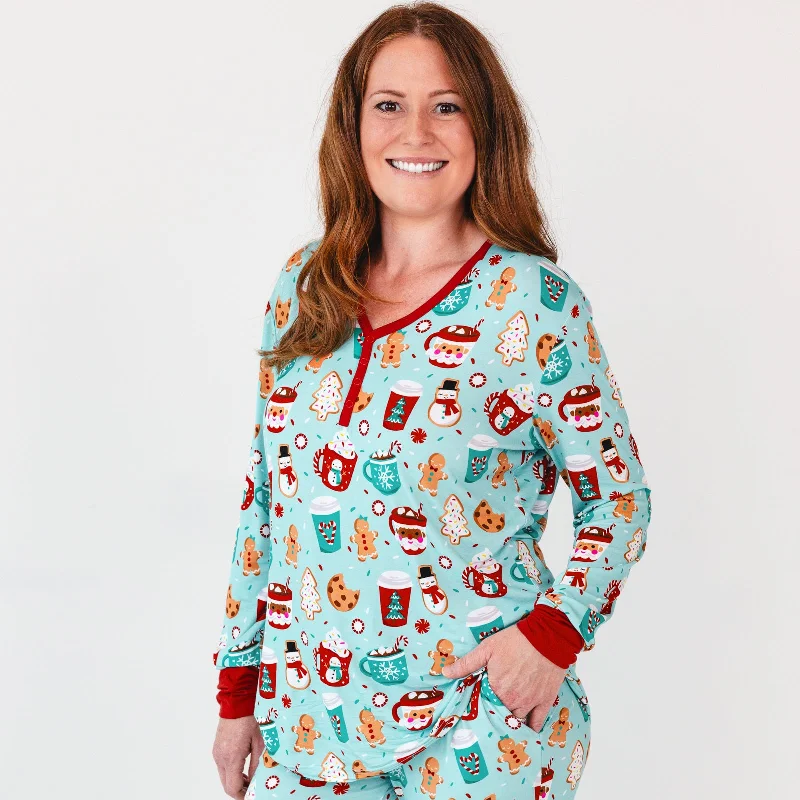 women's pajamas for those who cherish softnessPeppermint Mocha Women's Pajama Top