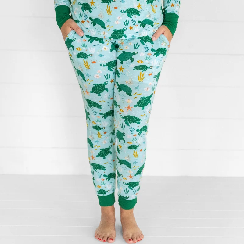 women's pajamas with pocketsSea Turtle Friends Women's Pajama Pants