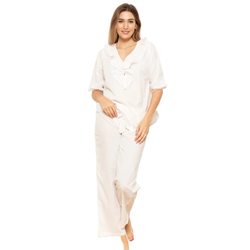 women's pajamas for yoga and meditationCottonreal Women's TONI Deluxe Co Voile Pyjama Sets